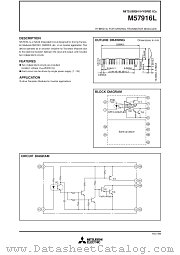 M57916L datasheet pdf Mitsubishi Electric Corporation