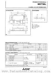 M67730L datasheet pdf Mitsubishi Electric Corporation