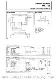 M67728 datasheet pdf Mitsubishi Electric Corporation