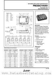 PM300CVA060 datasheet pdf Mitsubishi Electric Corporation