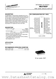 M52756SP datasheet pdf Mitsubishi Electric Corporation