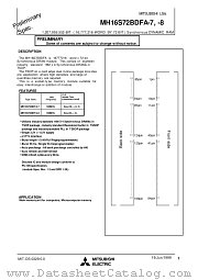 MH16S72BDFA-7 datasheet pdf Mitsubishi Electric Corporation