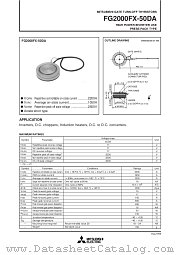 FG2000FX-50DA datasheet pdf Mitsubishi Electric Corporation
