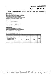 FU-311SPP-CV3 datasheet pdf Mitsubishi Electric Corporation