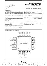 M37735M4LXXXHP datasheet pdf Mitsubishi Electric Corporation