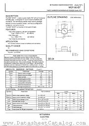 MGF1801BT datasheet pdf Mitsubishi Electric Corporation