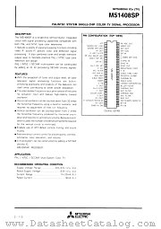 M51408SP datasheet pdf Mitsubishi Electric Corporation