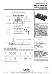 CM300DY-12H datasheet pdf Mitsubishi Electric Corporation