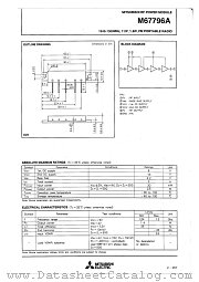 M67796A datasheet pdf Mitsubishi Electric Corporation