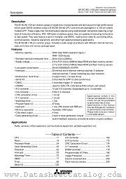 M30800MC-XXXGP datasheet pdf Mitsubishi Electric Corporation