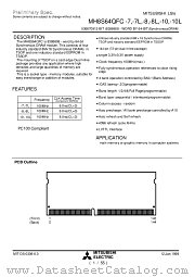 MH8S64QFC-10L datasheet pdf Mitsubishi Electric Corporation