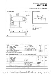 M68710UH datasheet pdf Mitsubishi Electric Corporation