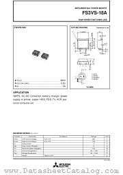 FS3VS-18A datasheet pdf Mitsubishi Electric Corporation