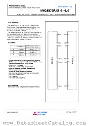 MH28S72PJG-5 datasheet pdf Mitsubishi Electric Corporation