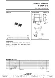 FS16VS-5 datasheet pdf Mitsubishi Electric Corporation