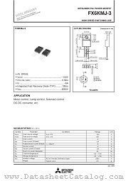 FX6KMJ-3 datasheet pdf Mitsubishi Electric Corporation