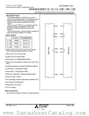MH4S64CBMD-15 datasheet pdf Mitsubishi Electric Corporation