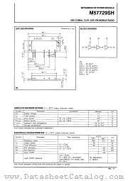 M57729SH datasheet pdf Mitsubishi Electric Corporation