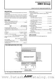 M38B47MCH-XXXXFP datasheet pdf Mitsubishi Electric Corporation
