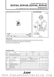 BCR16A datasheet pdf Mitsubishi Electric Corporation