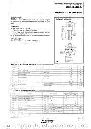 2SC1324 datasheet pdf Mitsubishi Electric Corporation