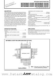 M37905M6C-XXXFP datasheet pdf Mitsubishi Electric Corporation