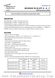 M2V56S20ATP-7 datasheet pdf Mitsubishi Electric Corporation