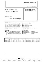 MF38M1-LSDAGXX datasheet pdf Mitsubishi Electric Corporation