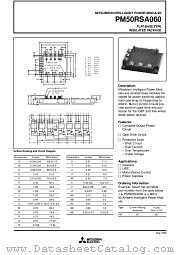 PM50RSA060 datasheet pdf Mitsubishi Electric Corporation