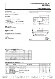MGF0909A datasheet pdf Mitsubishi Electric Corporation