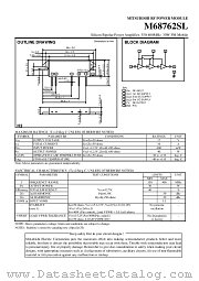 M68762SL datasheet pdf Mitsubishi Electric Corporation