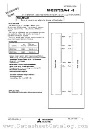 MH32S72QJA-8 datasheet pdf Mitsubishi Electric Corporation