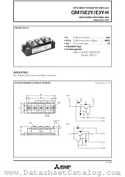 QM75E3Y-H datasheet pdf Mitsubishi Electric Corporation