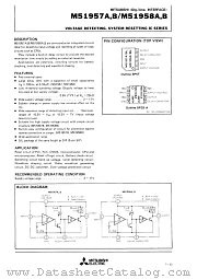 M51957A datasheet pdf Mitsubishi Electric Corporation