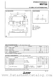 M57726 datasheet pdf Mitsubishi Electric Corporation