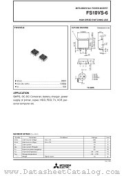 FS10VS-6 datasheet pdf Mitsubishi Electric Corporation