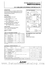 MGFC41V3642 datasheet pdf Mitsubishi Electric Corporation