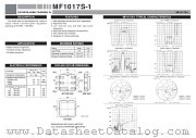 MF1017S-1 datasheet pdf Mitsubishi Electric Corporation