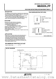 M62022FP datasheet pdf Mitsubishi Electric Corporation