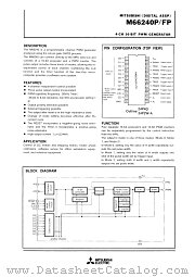 M66240FP datasheet pdf Mitsubishi Electric Corporation