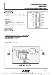 M62457FP datasheet pdf Mitsubishi Electric Corporation