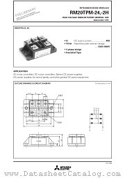 RM20TPM-24 datasheet pdf Mitsubishi Electric Corporation