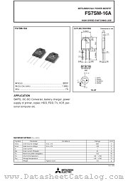 FS7SM-16A datasheet pdf Mitsubishi Electric Corporation