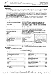 M306N0FGTFP datasheet pdf Mitsubishi Electric Corporation
