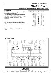 M62352GP datasheet pdf Mitsubishi Electric Corporation
