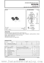 BCR2PM datasheet pdf Mitsubishi Electric Corporation