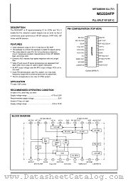 M52334FP datasheet pdf Mitsubishi Electric Corporation