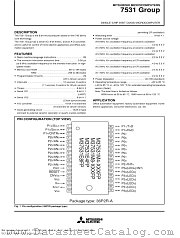 M37531E4GP datasheet pdf Mitsubishi Electric Corporation