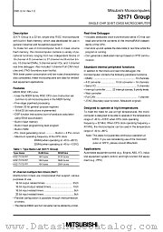 M32171F3VFP datasheet pdf Mitsubishi Electric Corporation