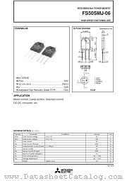 FS50SMJ-06 datasheet pdf Mitsubishi Electric Corporation